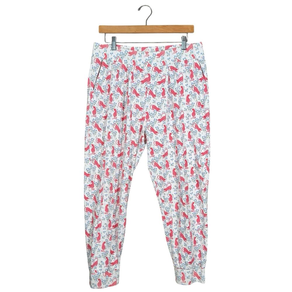 Roller Rabbit Pajama Set XL Cheetah Garden Cotton Tee Lounge Set - Picture 8 of 10